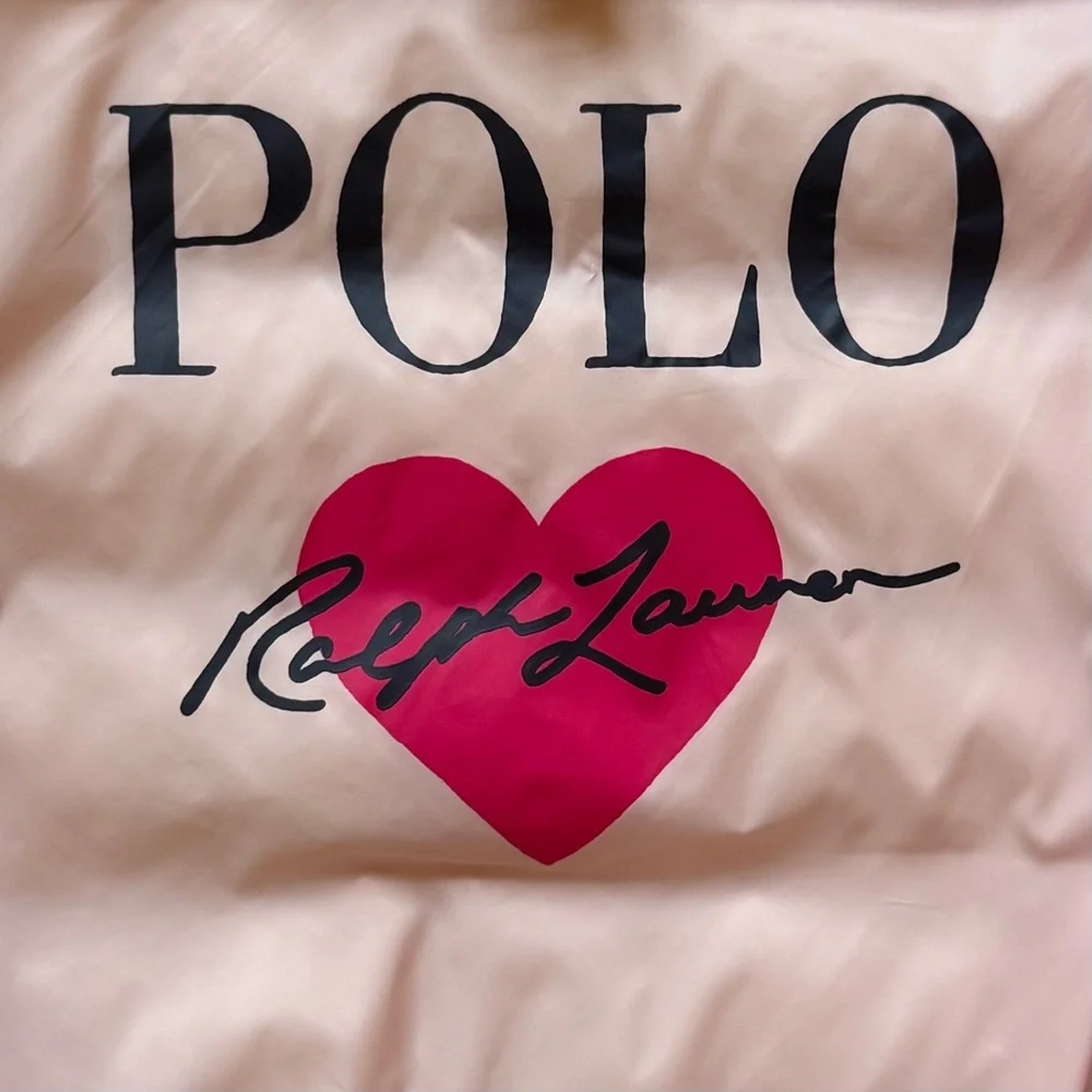 Polo Ralph Lauren Girls Pink Ruffled Adjustable Puffer Jacket & Vest - Size 6